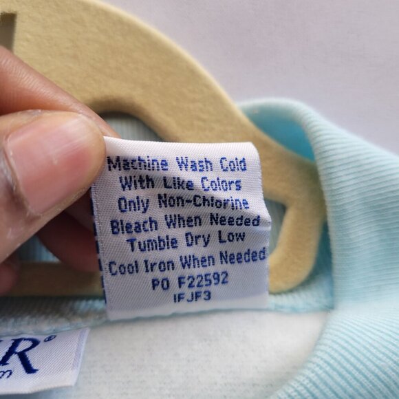 VINTAGE Blair Women’s Long Blue Light Houses Cardigan Sweater (Size: Medium) - Picture 12 of 16